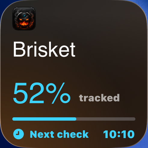 Small active widget screenshot